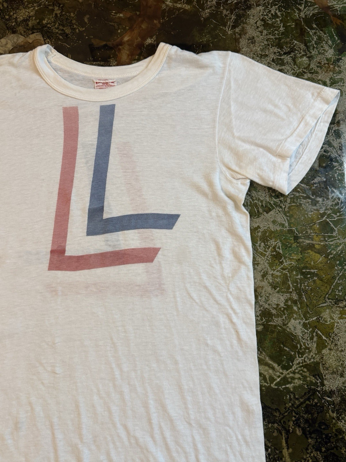 Vintage 40s-50s WH Brine Co Rowing T-Shirt 18.5”x26” Tee gallery