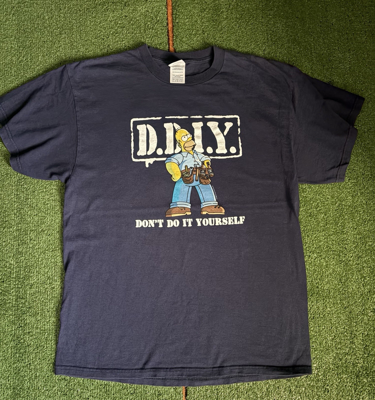 Vintage Simpsons Homer DIY Don’t Do It Yourself T Shirt L Delta gallery