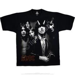 AC DC-HIGHWAY GROUP-TO HELL-T-SHIRT S-M-L-XL-XXL Angus Young, Bon Scott
