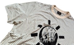 PAUL SMITH COTTON LINEN BLEND LIGHTWEIGHT STRIPED PRINT T-SHIRT / TOP NWT SZ-XXL