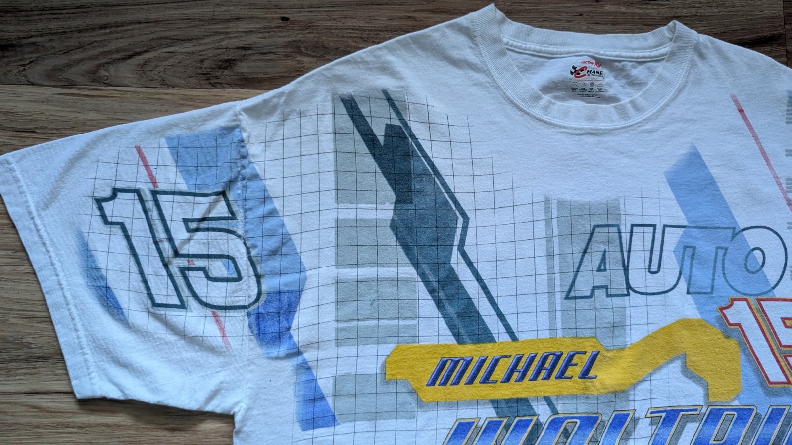 Vintage Michael Waltrip NAPA Racing T Shirt Mens L #15 All Over Print Graphic gallery