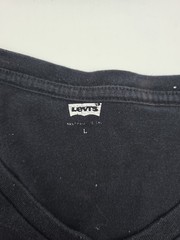 Levis T-Shirt Mens Large Dark Blue Solid Men .#37795