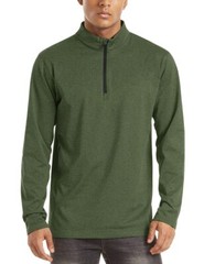 Men’s 1/4 Zip Pullover Sweater Lightweight Long Sleeve Gym Workout Outdoor Shirt