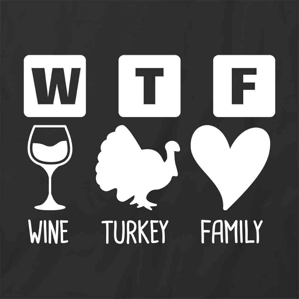 WINE TURKEY FAMILY TShirt Tee Short-Sleeved Cotton CLOTHING S1BSA400 gallery