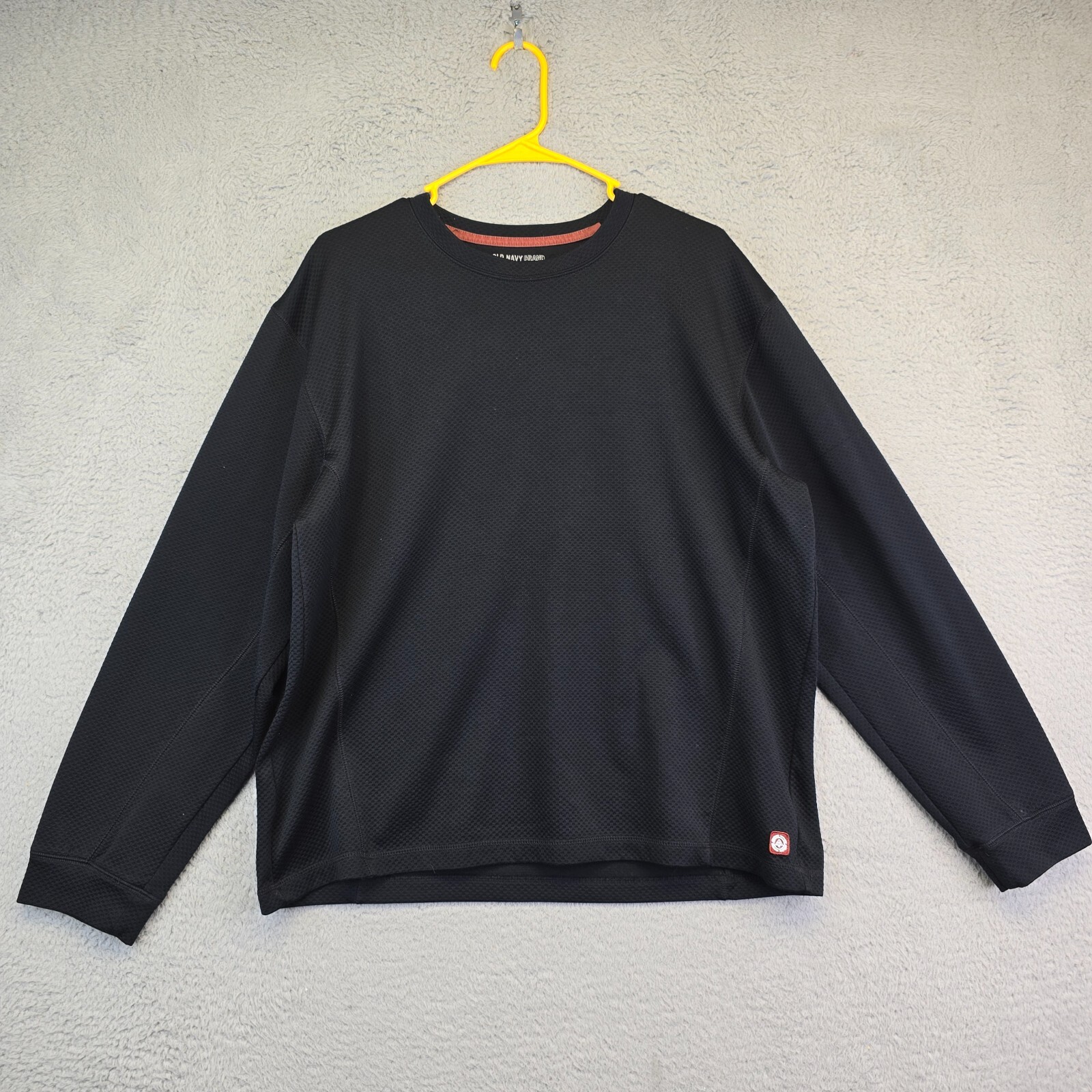 Old Navy Thermal Shirt Mens L Black Crew Neck Long Sleeve Base Layer Warm gallery
