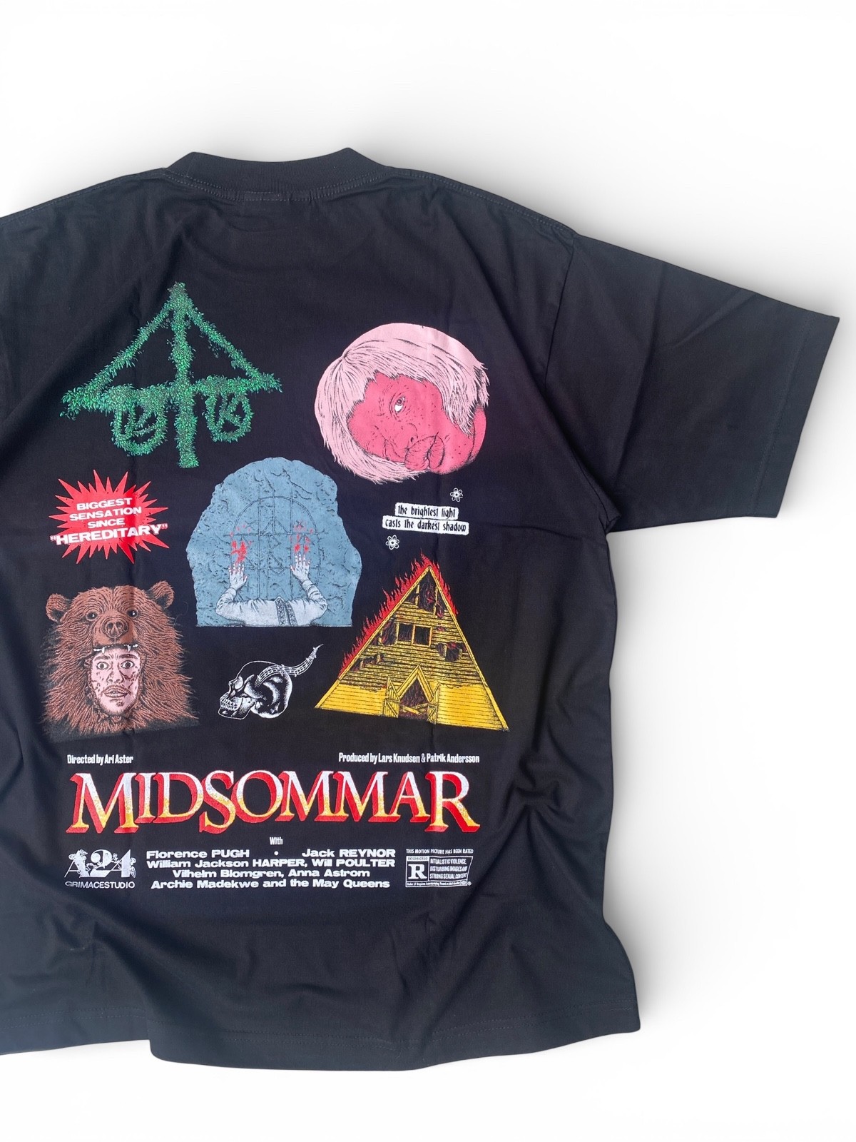 Midsommar Horror Movie Rare Bootleg Graphic Tee A24 Film Black Shirt XL gallery