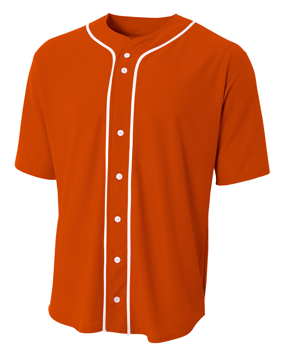 A4 N4184 Mens Polyester/Spandex Stretch Mesh Full Button Baseball Jersey Shirt gallery