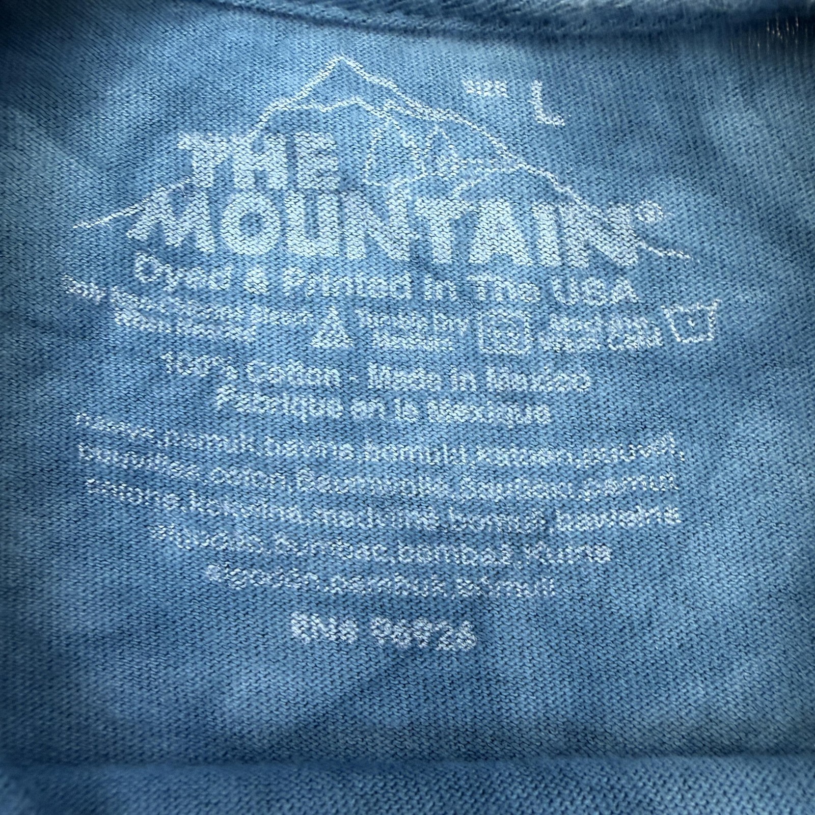 The Mountain Shirt Youth Large Blue Stingray Ocean Graphic Tie Dye Sea Life Tee gallery