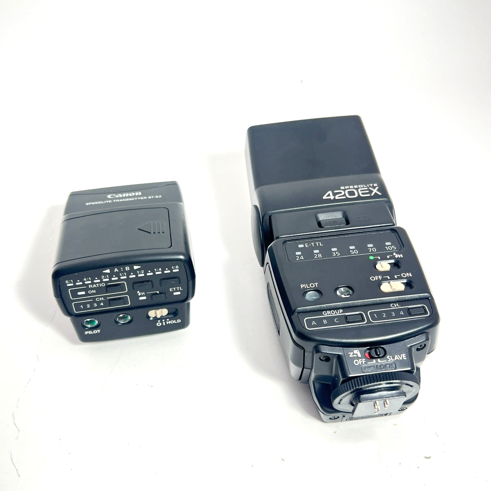 Canon Speedlite Transmitter ST-E2 With Speedlight 420ex Camera Flash Tested
