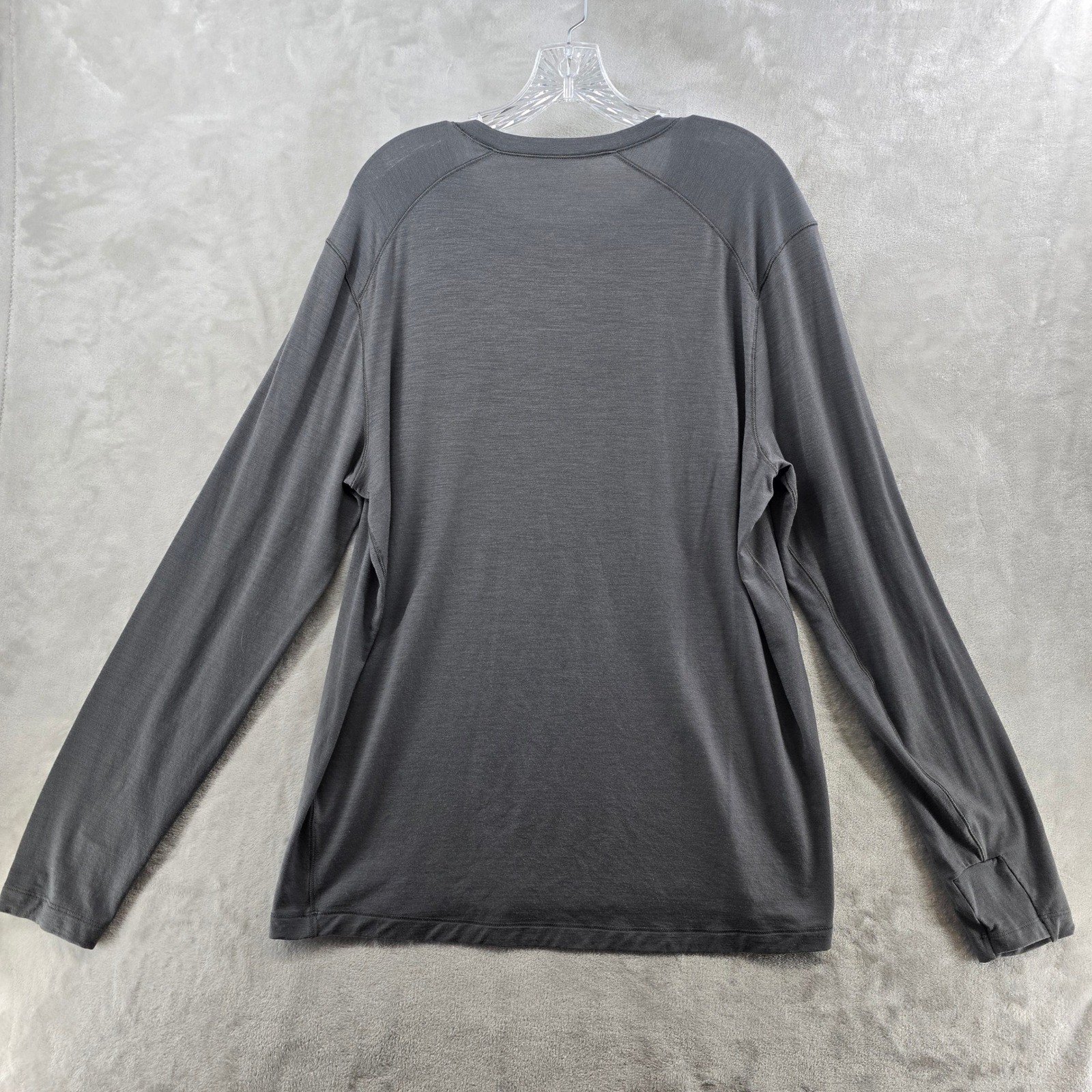Proof 72-Hour Merino Tee Mens XL Gray Long Sleeve Crewneck Base Layer Huckberry gallery