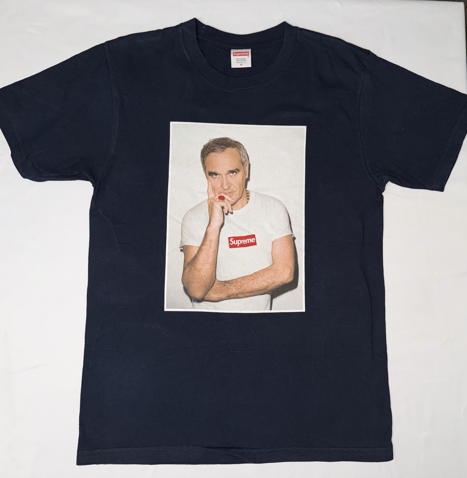 Supreme Morrissey ss16 Navy M vintage the smiths photo t-shirt