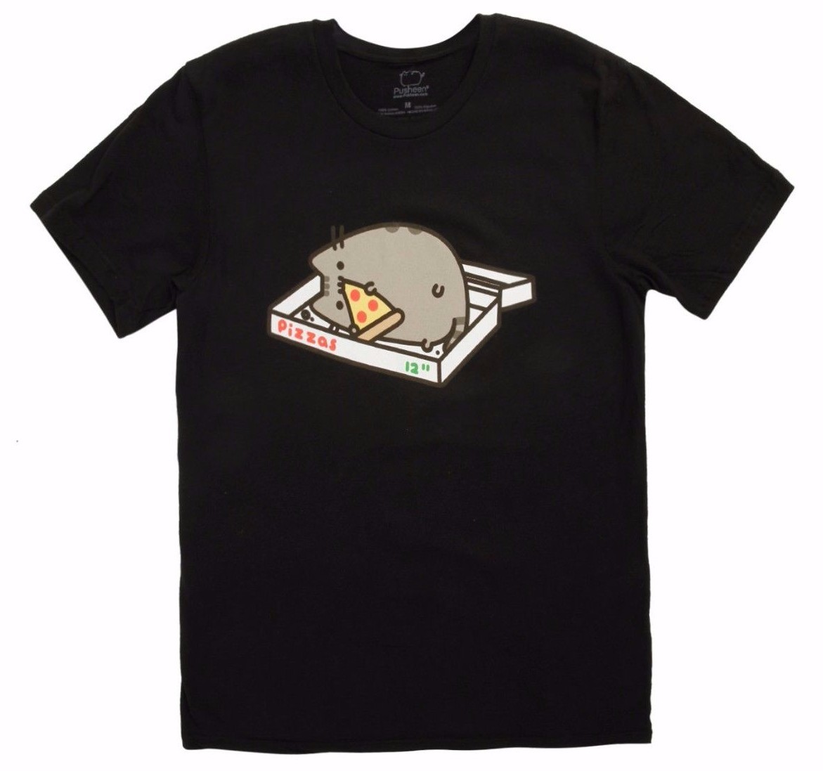 Pusheen The Cat PIZZA BOX PUSHEEN EATING PIZZA T-Shirt NWT Licensed & Official gallery
