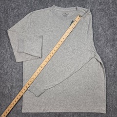 NWT L.L. Bean Carefree Unshrinkable Tee Shirt Mens Large Traditional Fit Gray LS