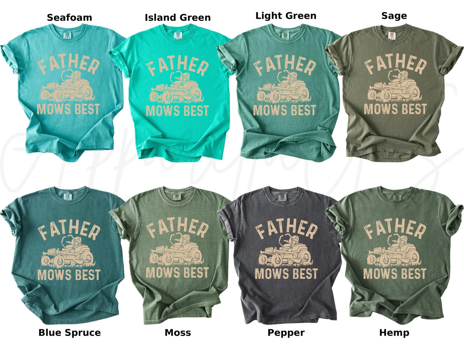 Father Mows Best Shirt Funny Dad T-Shirt Father's Day Gift Lawn S-2XL gallery