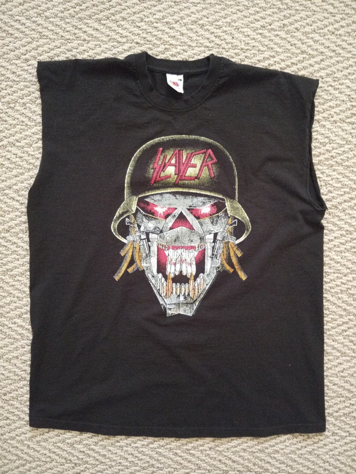 Vintage Slayer War Ensemble T-Shirt Fruit Of The Loom Tag Large gallery