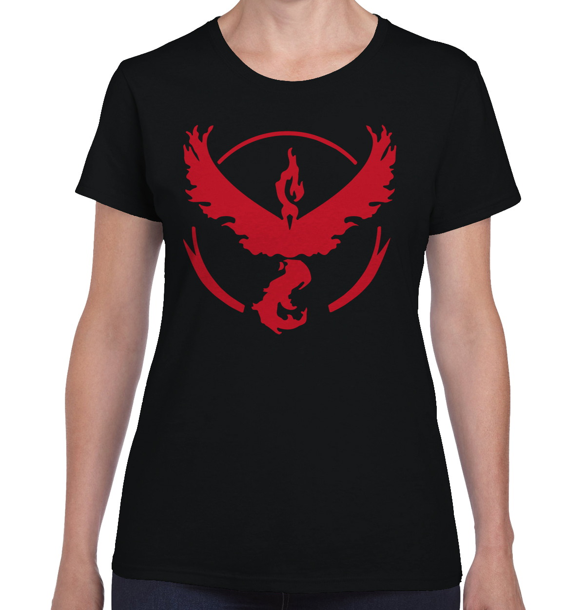 Anime Manga Team Instinct Bird GO Emblem Womens Top Junior Graphic Tee gallery
