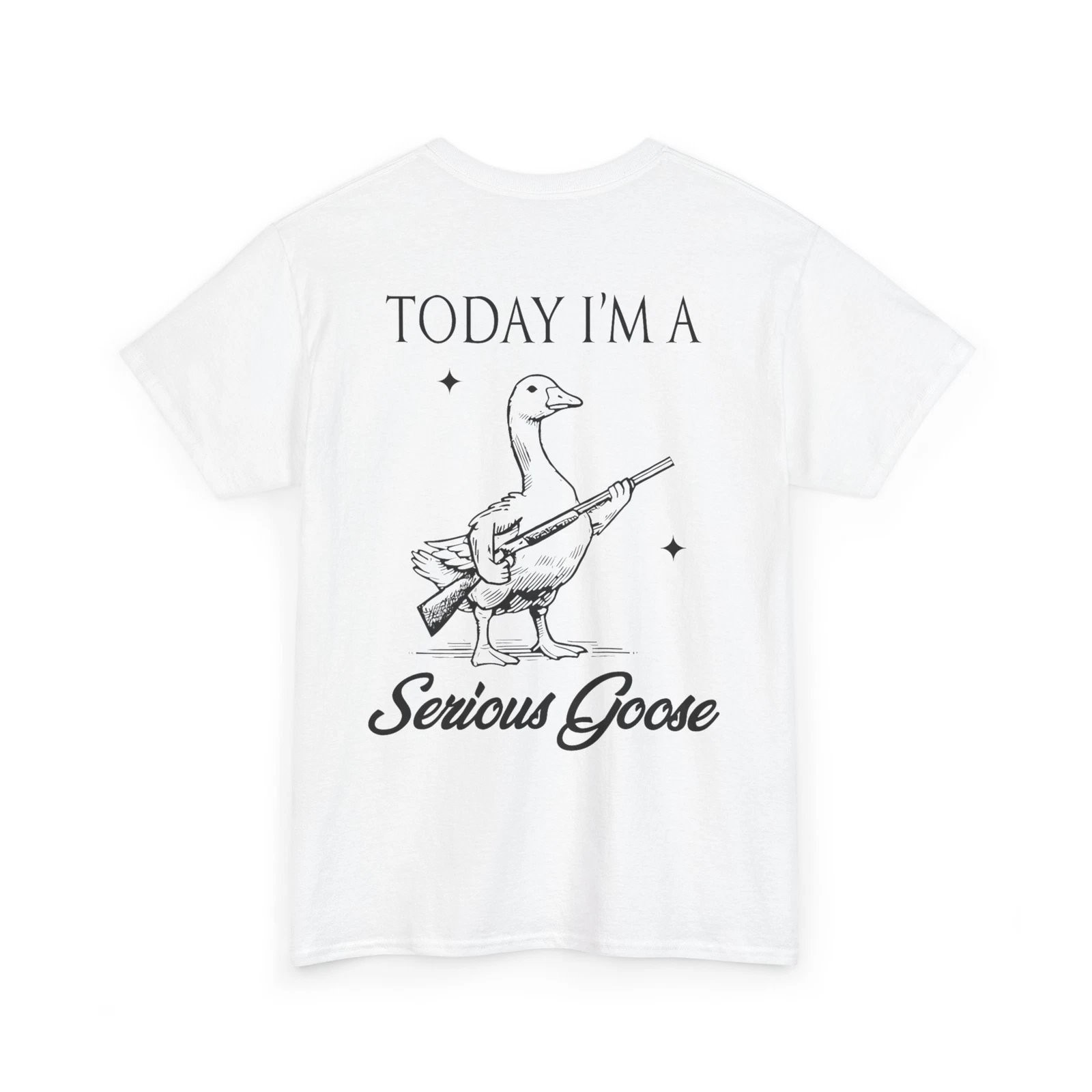 Today I'm A Serious Goose Lovers Goose With Gun Graphic Tee Unisex Cotton Funny gallery