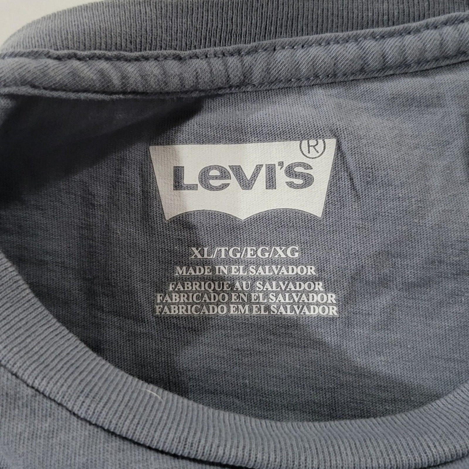 Levi's Shirt Mens Size XL Extra Large Gray Graphic Farmer 20s Retro Short Sleeve gallery