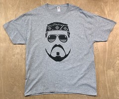 Walter Sobchak The Dude Movie John Goodman T-shirt Size XL Heather Gray Cotton