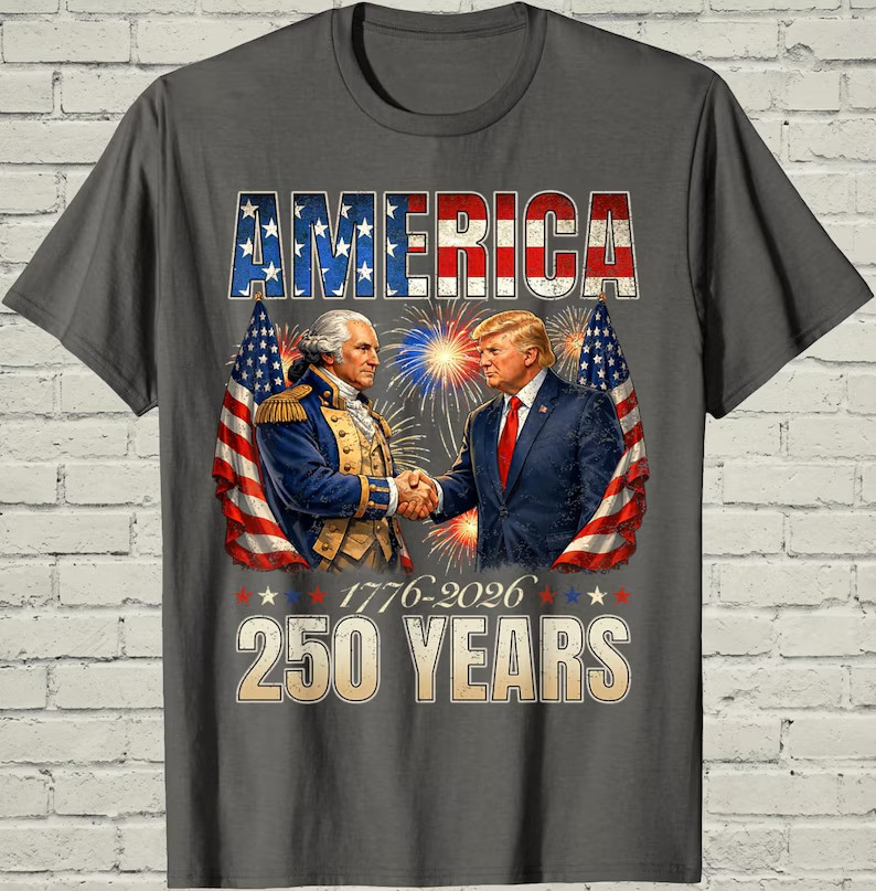 America 250th Anniversary Shirt, Trump Washington Patriotic Tee gallery