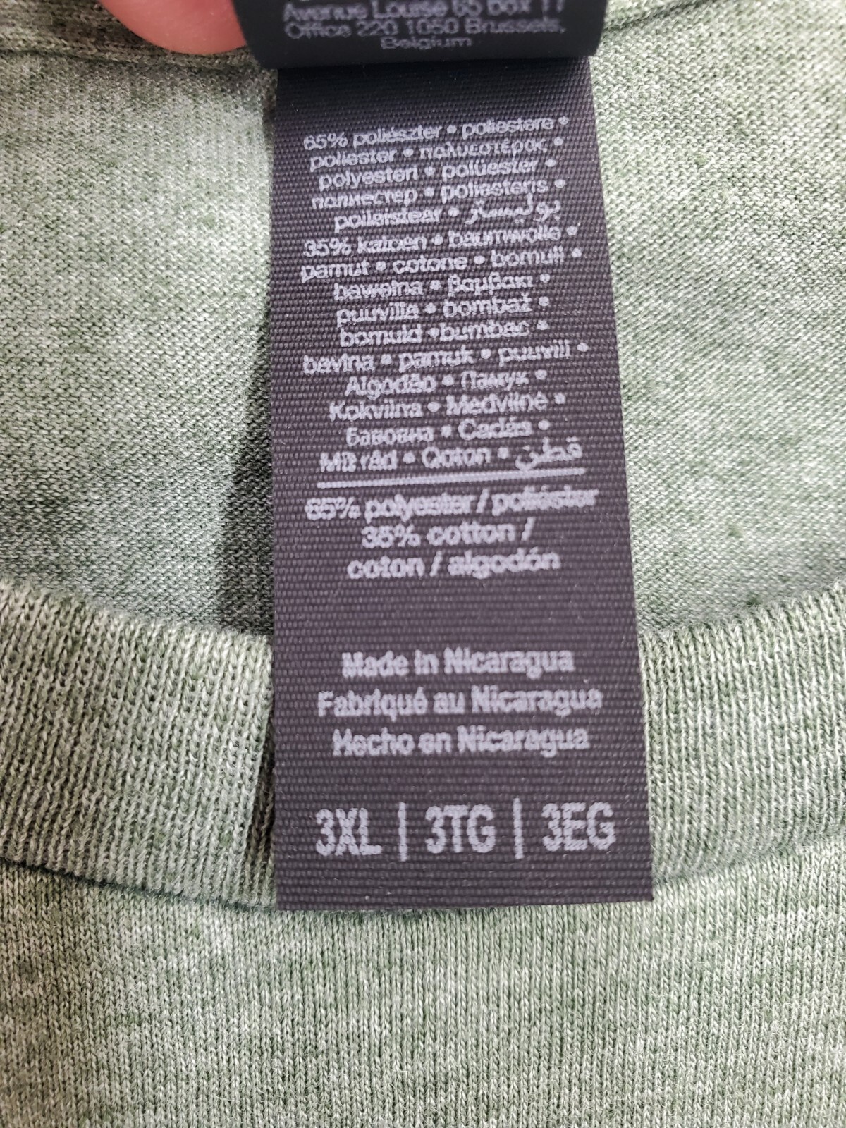 Gildan G640 Mens 3XL Short Sleeve Plain Softstyle T-Shirt Heather Military Green gallery