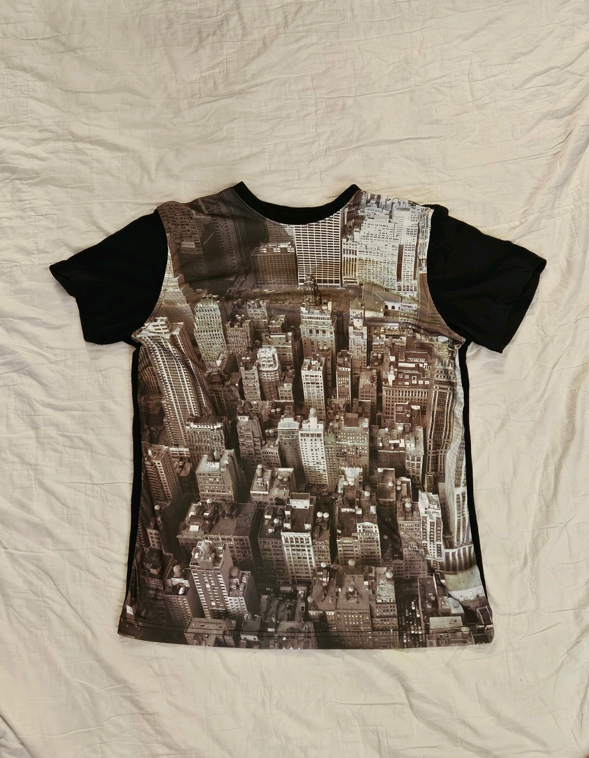 Company 81 NYC Skyline Graphic T Shirt Mens Large 2013 Cityscape Photo Print