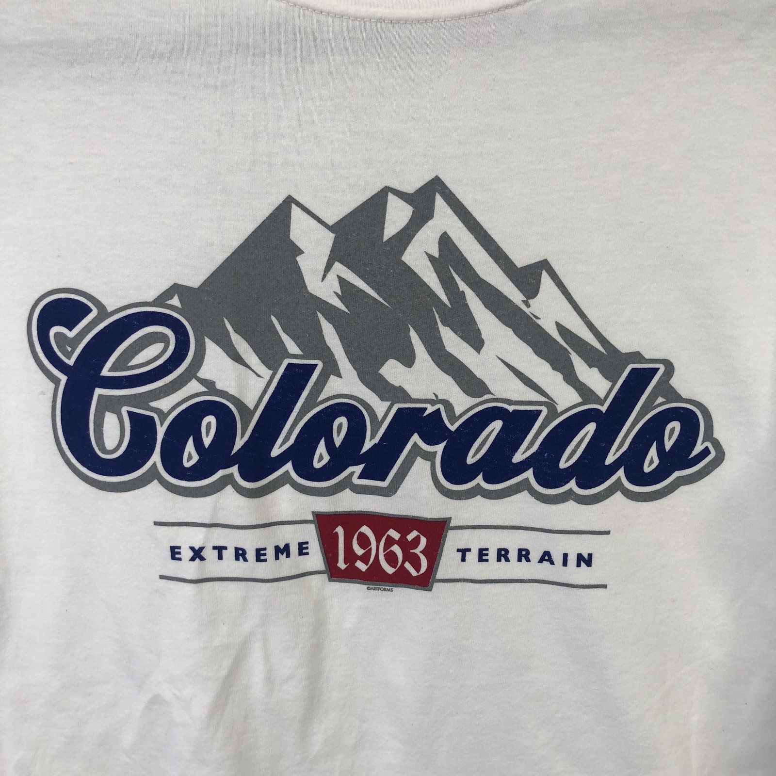 Colorado Shirt Mens Small White Long Sleeve Extreme Terrain 1963 Hike Casual gallery