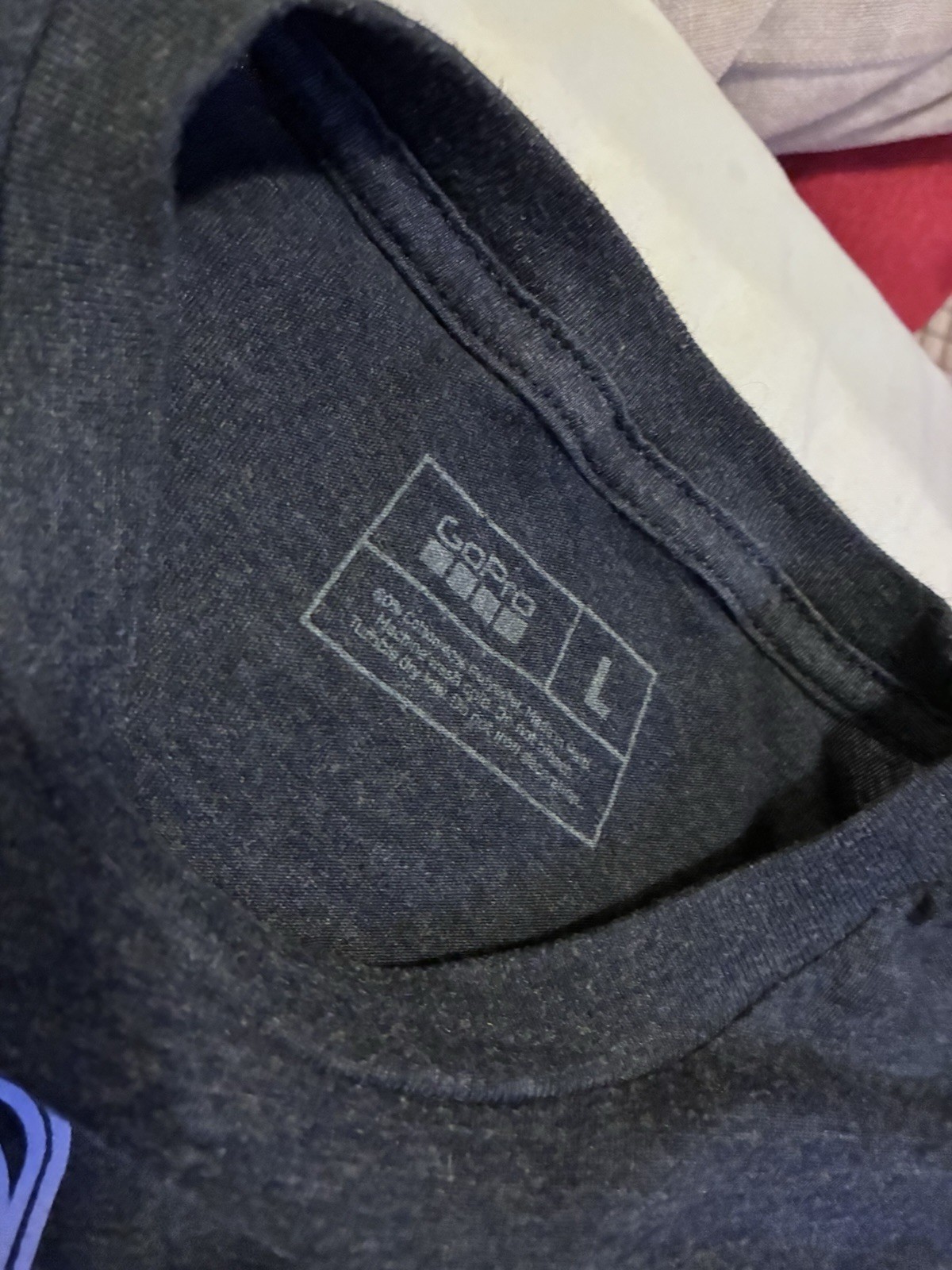 GoPro Men's Graphic Camera Logo T-Shirt Large Dark Gray Short Sleeve gallery
