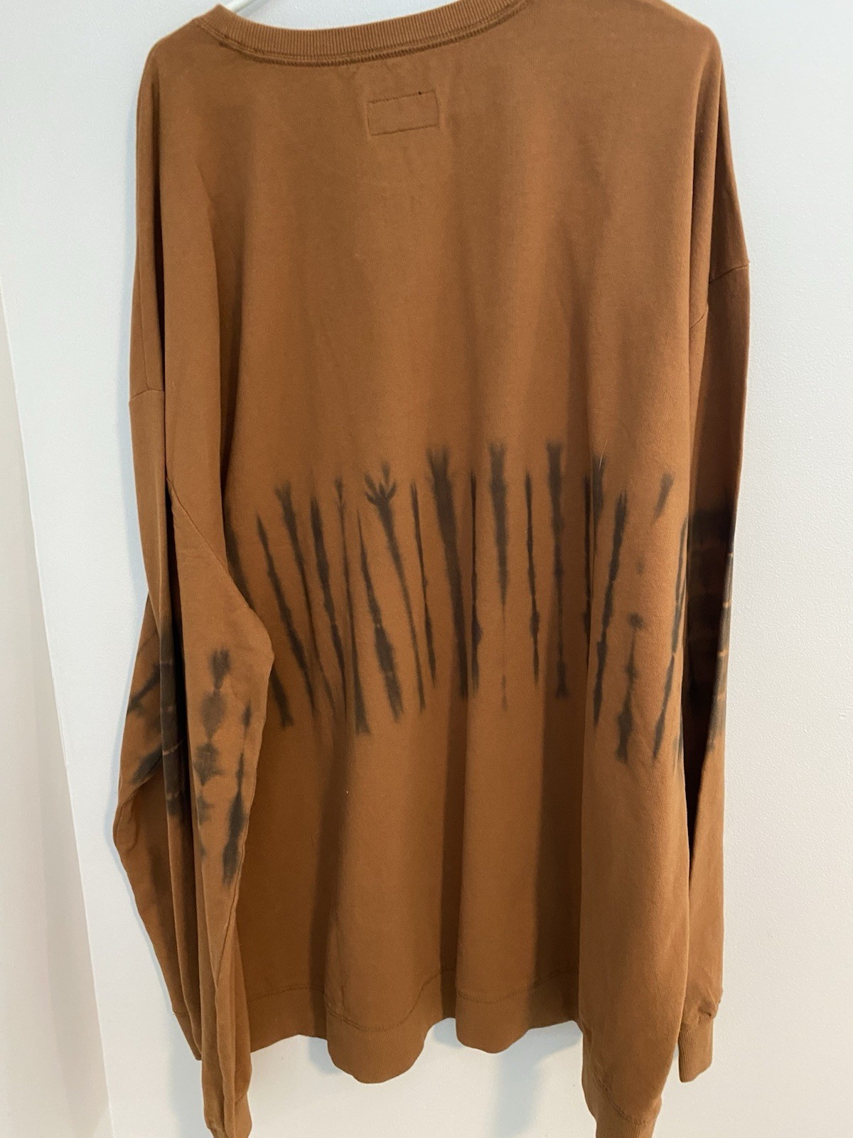 Original Use Men’s Pullover Shirt With Graphics Long Sleeve Camel Brown SZ 4X gallery