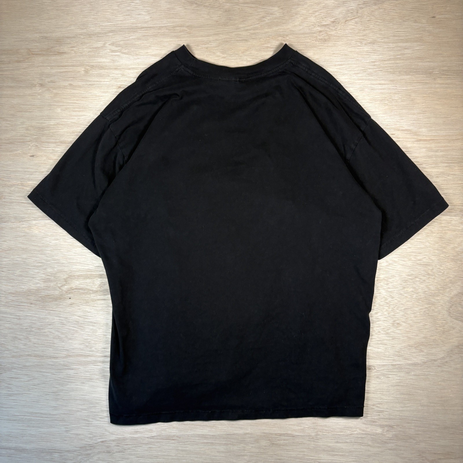 No Boundaries Men's LARGE Oversize Cotton Tee BLACK T-Shirt pre-owned gallery