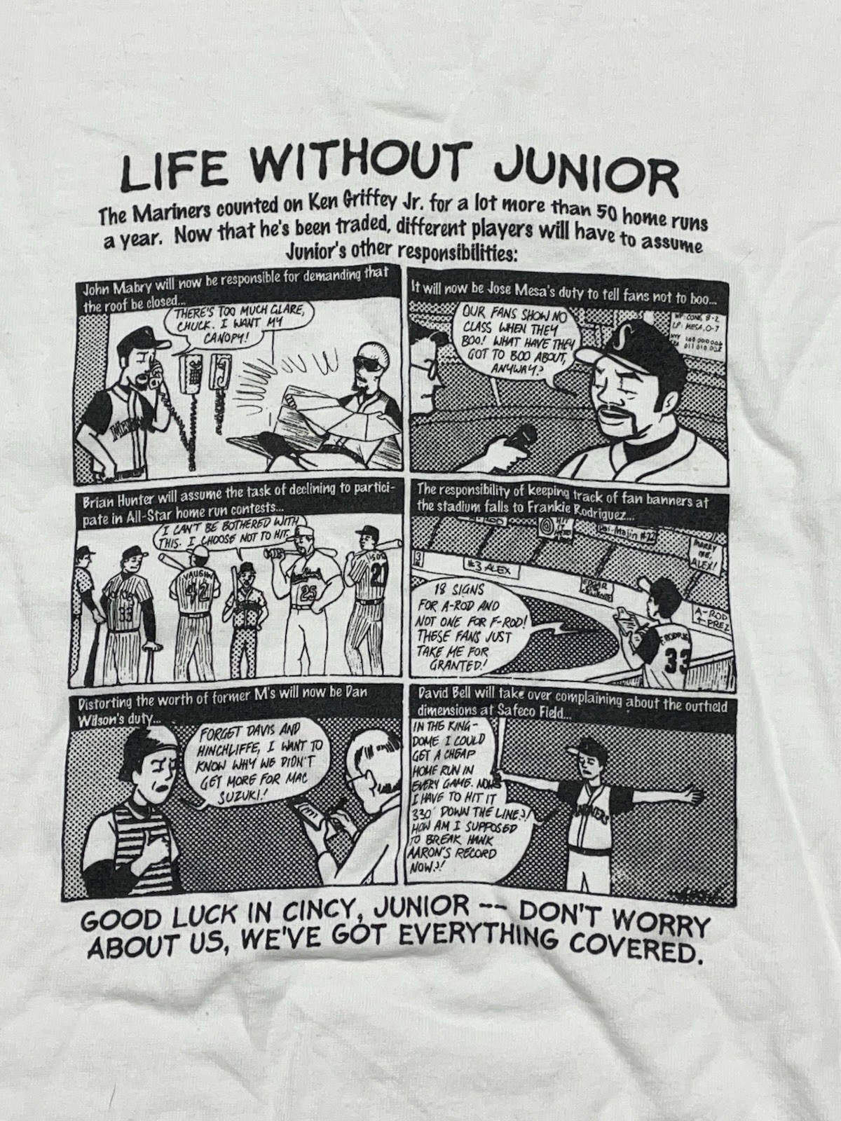 Griffey Jr Tee Shirt New Without Tags Adult Child (See Photos For Details)