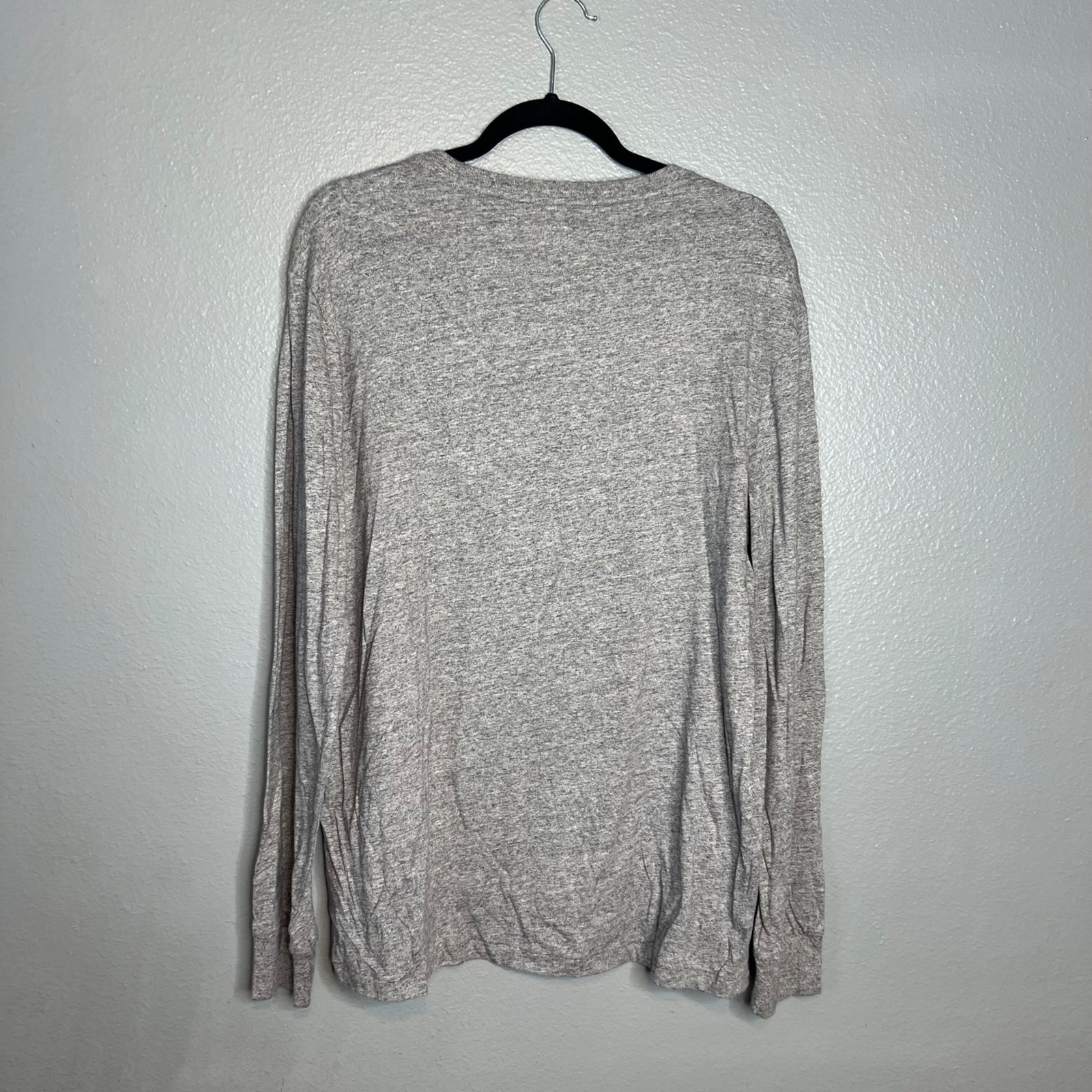 Polo Ralph Lauren Long Sleeve T-Shirt Mens Size L Gray Neutral Tee gallery