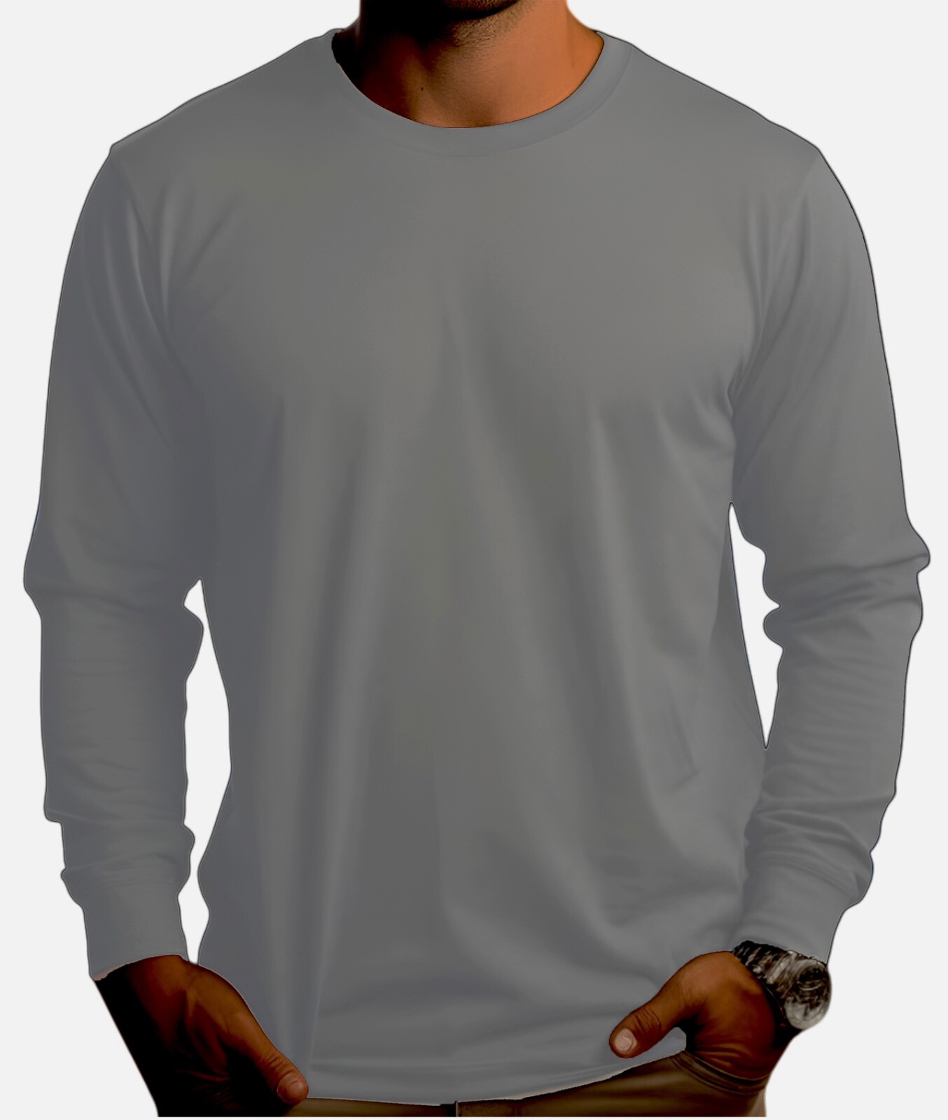 DRI-FIT Long Sleeve T-Shirts, UPF 50+ Sun Protection Shirt GRAY gallery