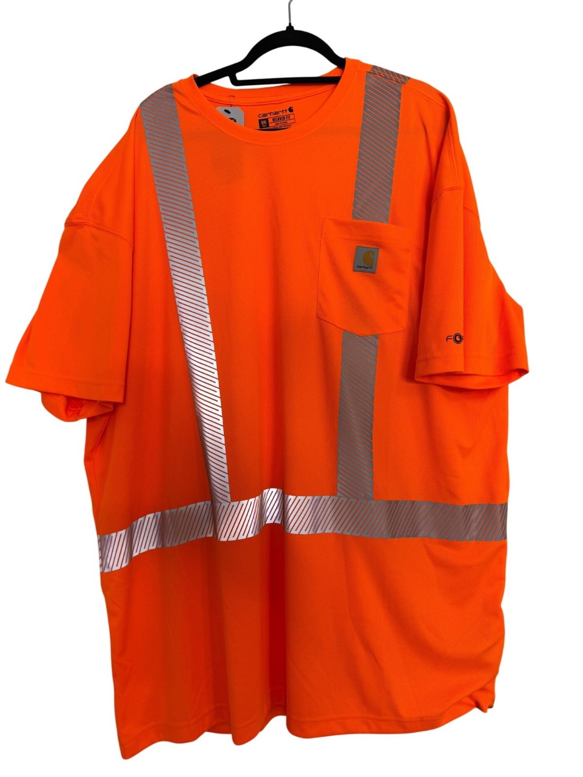 Carhartt Force High Visibily Size 3XL Tall Reflective NWT Relaxed Fit Bright Ora