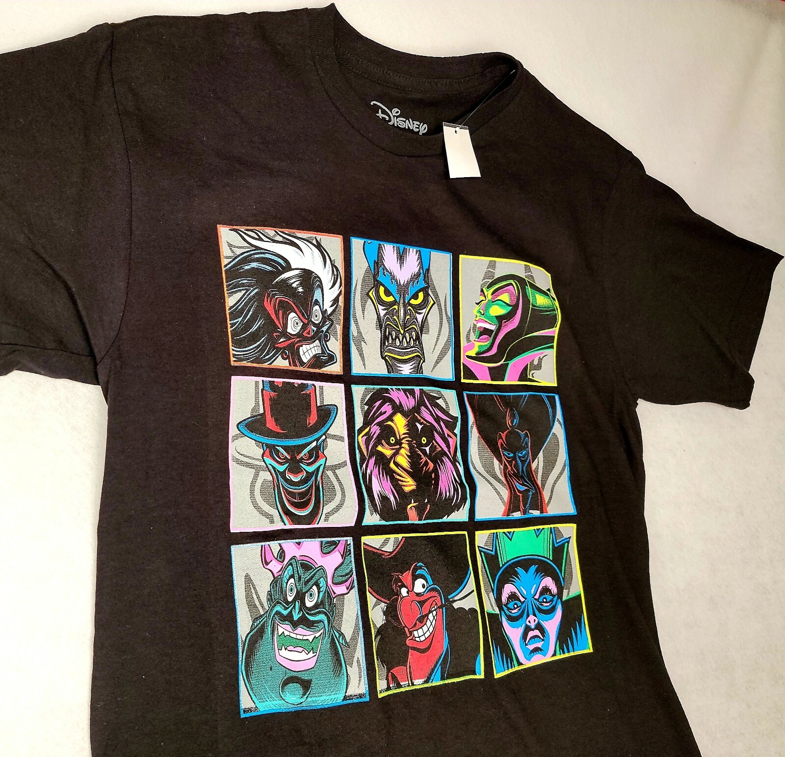 DISNEY VILLAINS SHIRT Mens 3XL XXXL BLACK NEW ANIMATION MENS CASUAL CRUELLA NWT gallery
