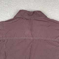 Kuhl Outdoors Button Up Pocket Adventure Shirt Micro Plaid Nylon Medium Maroon
