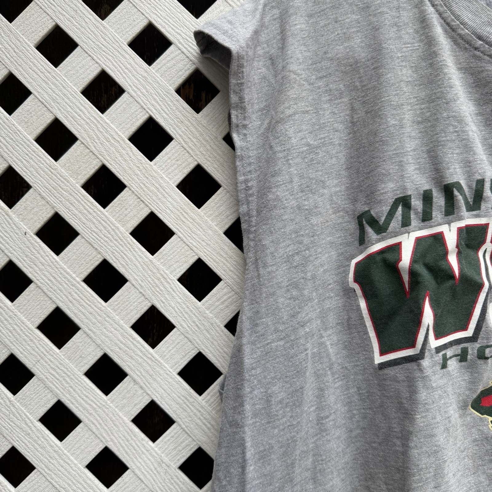 NHL Hockey Rules Men's Minnesota Wild Sleeveless Top Vintage Gray XL gallery