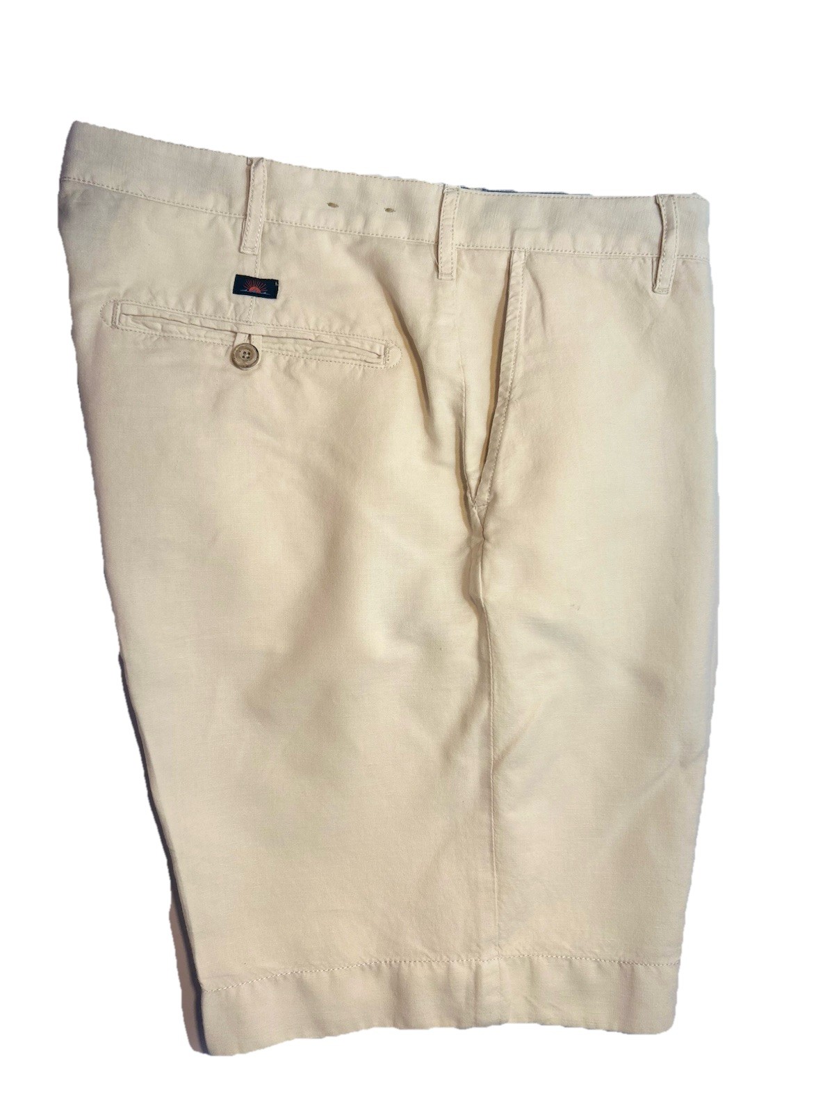 Faherty Brand Men’s Bermuda Shorts  Size 34 X9 Linen Blend Beige