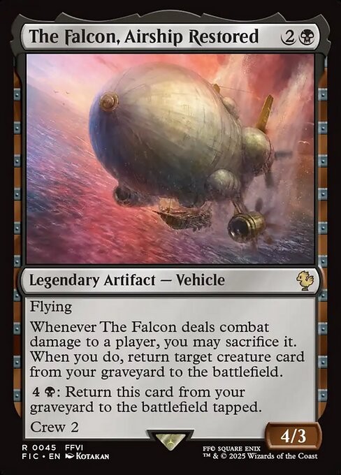 The Falcon, Airship Restored 45 R Normal FIC MTG NM