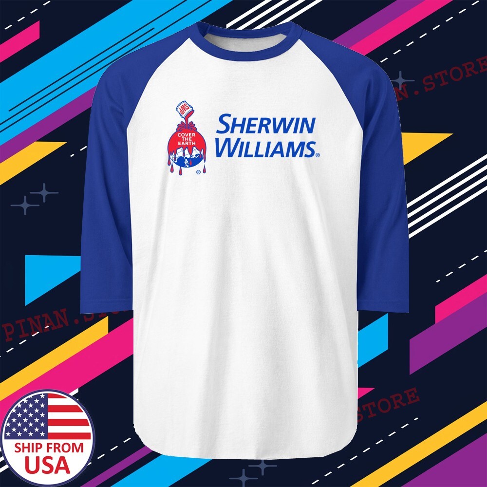Sherwin Williams Paints Men's Raglan Blue Size S to 2XL gallery