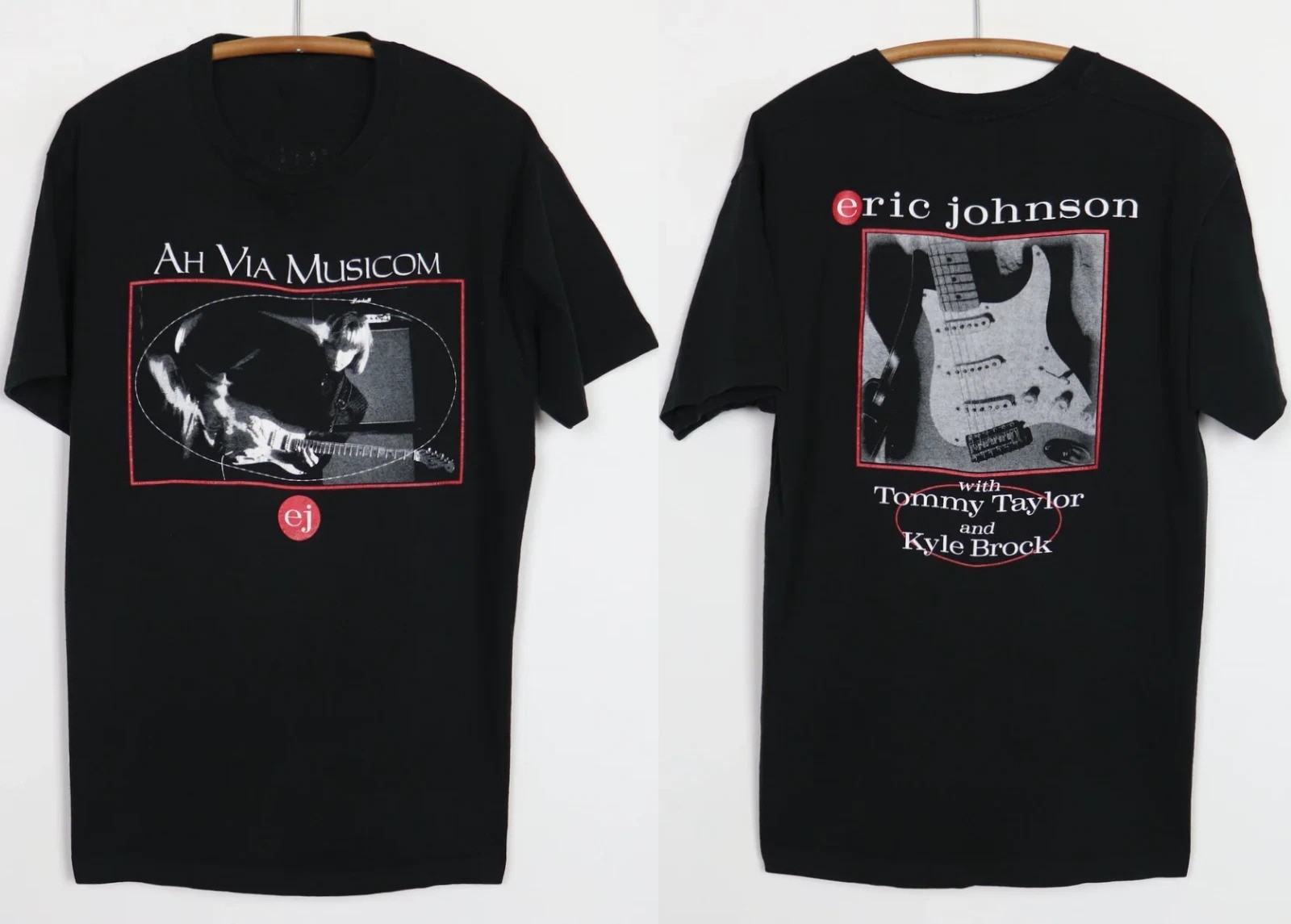 2 sides Ah Via Musicom Eric Johnson Shirt Black Unisex All Size S-5XL AL1161 gallery