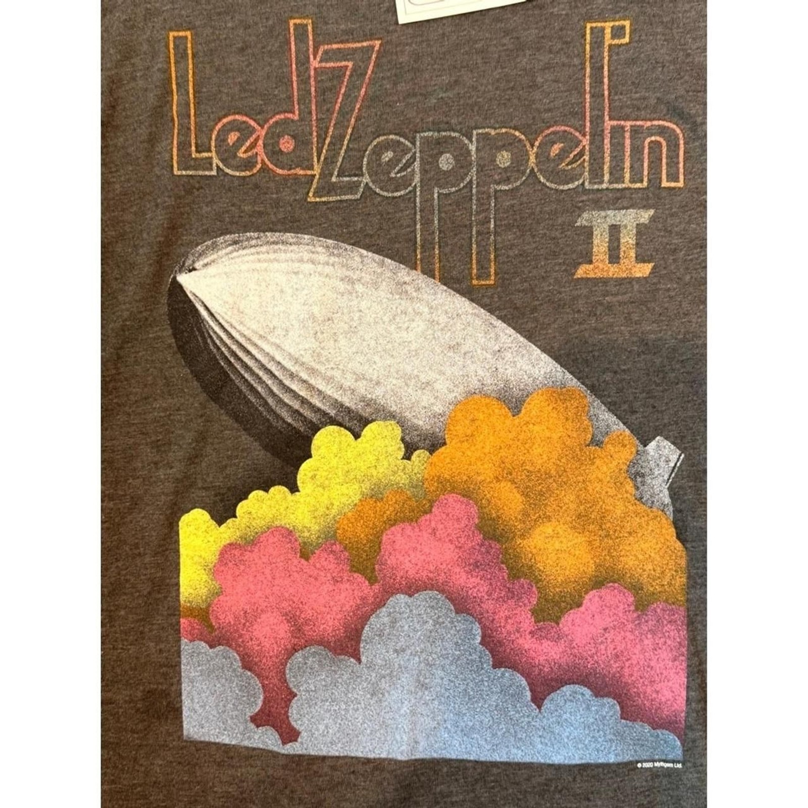 Tultex Men's Grey and Orange T-shirt gallery