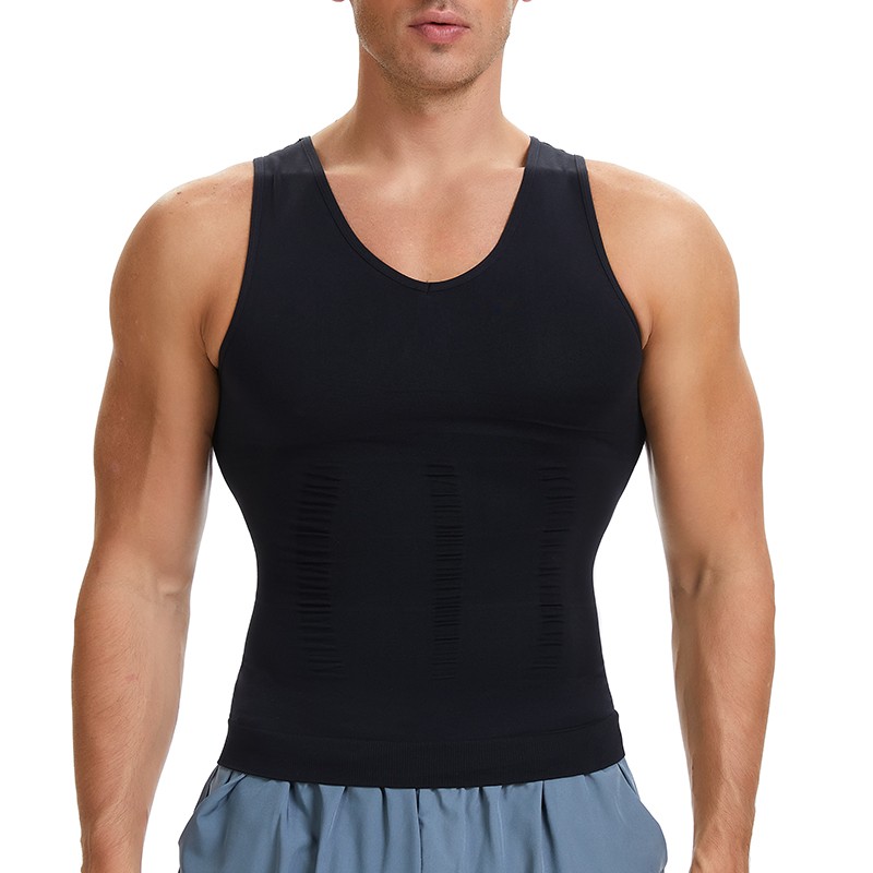 Mens Body Shaper Slimming Tummy Vest Compression Tank Top Faja camisa de hombre gallery