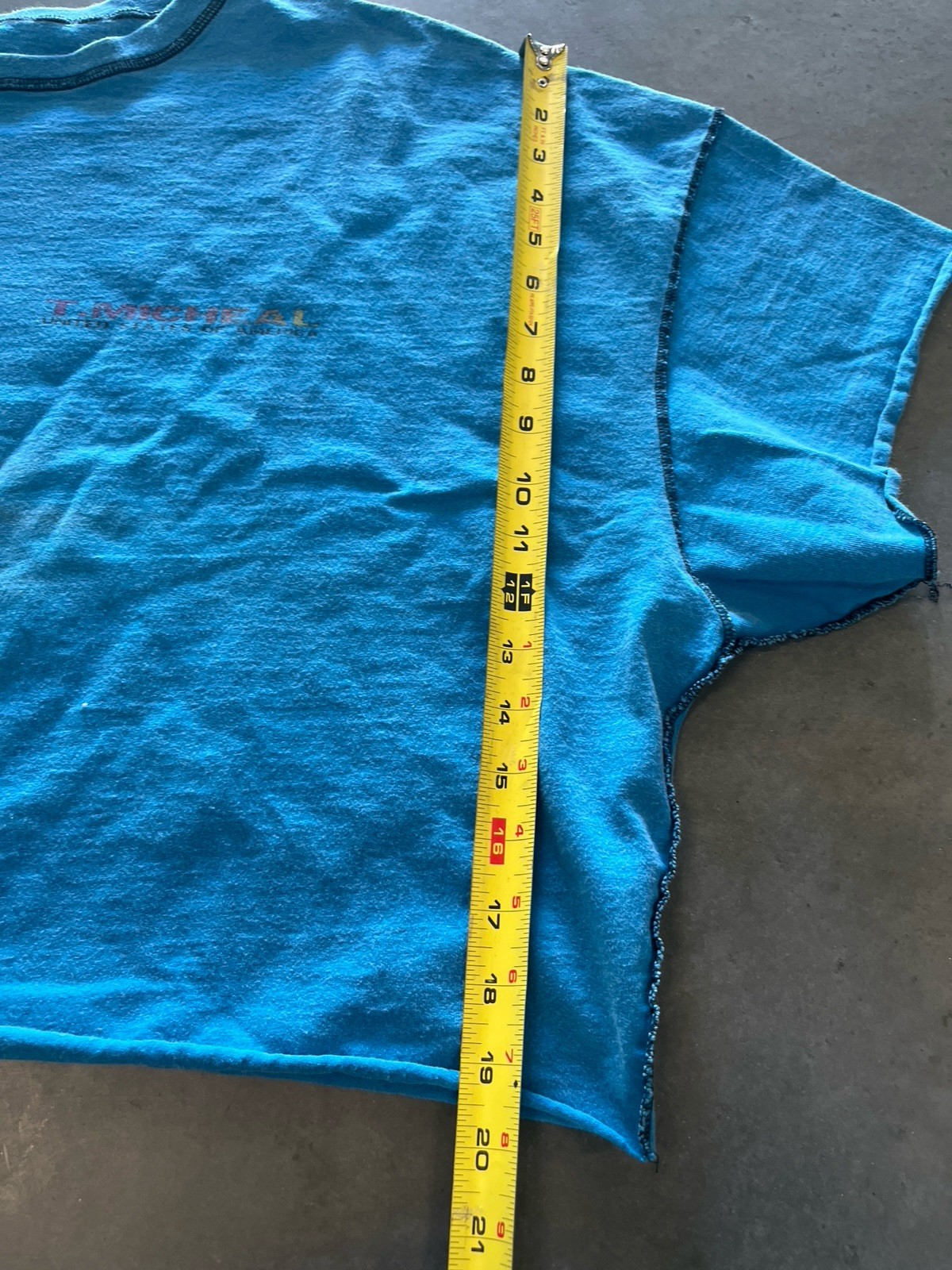Vintage 90s T Michael Bodybuilding Gym Pump over. Cropped. Muscle Guy Size 2XL. gallery
