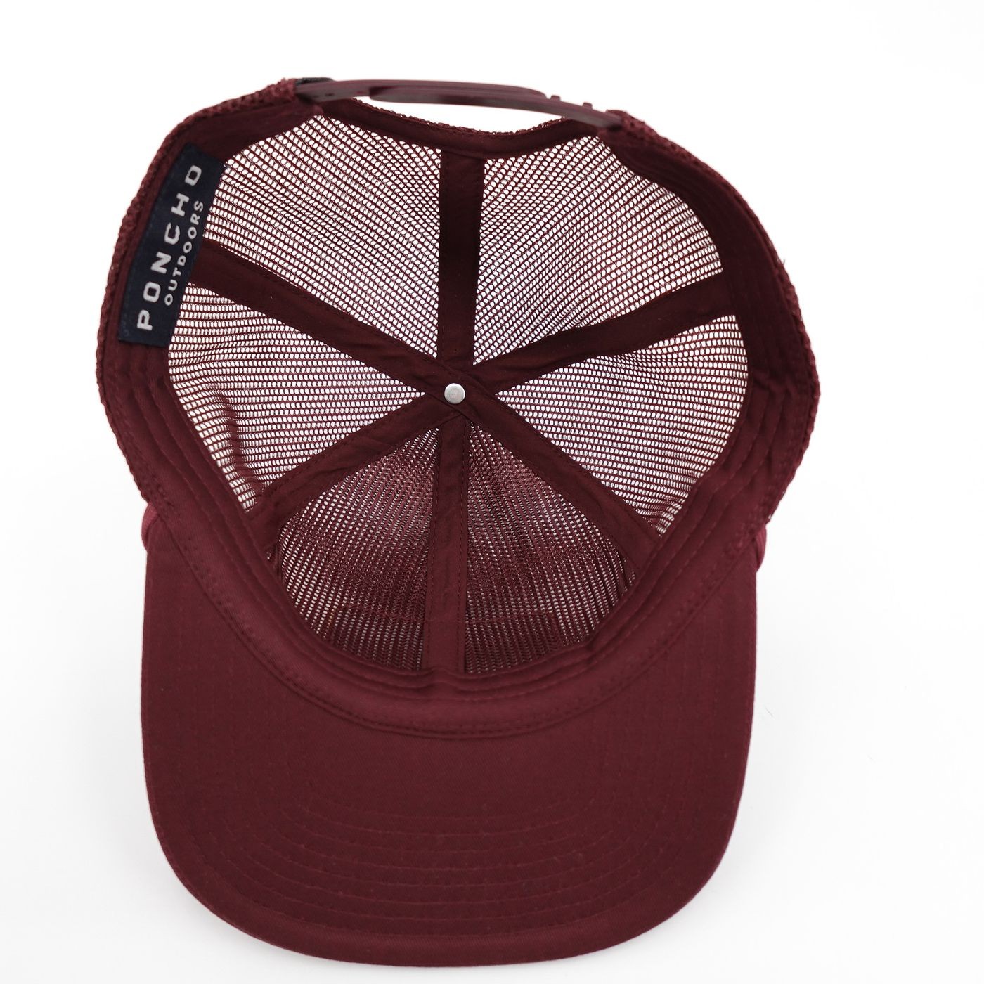 Poncho Outdoors Hat cap Mens Maroon Javelina Patch Trucker Snapback Mesh Fishing gallery