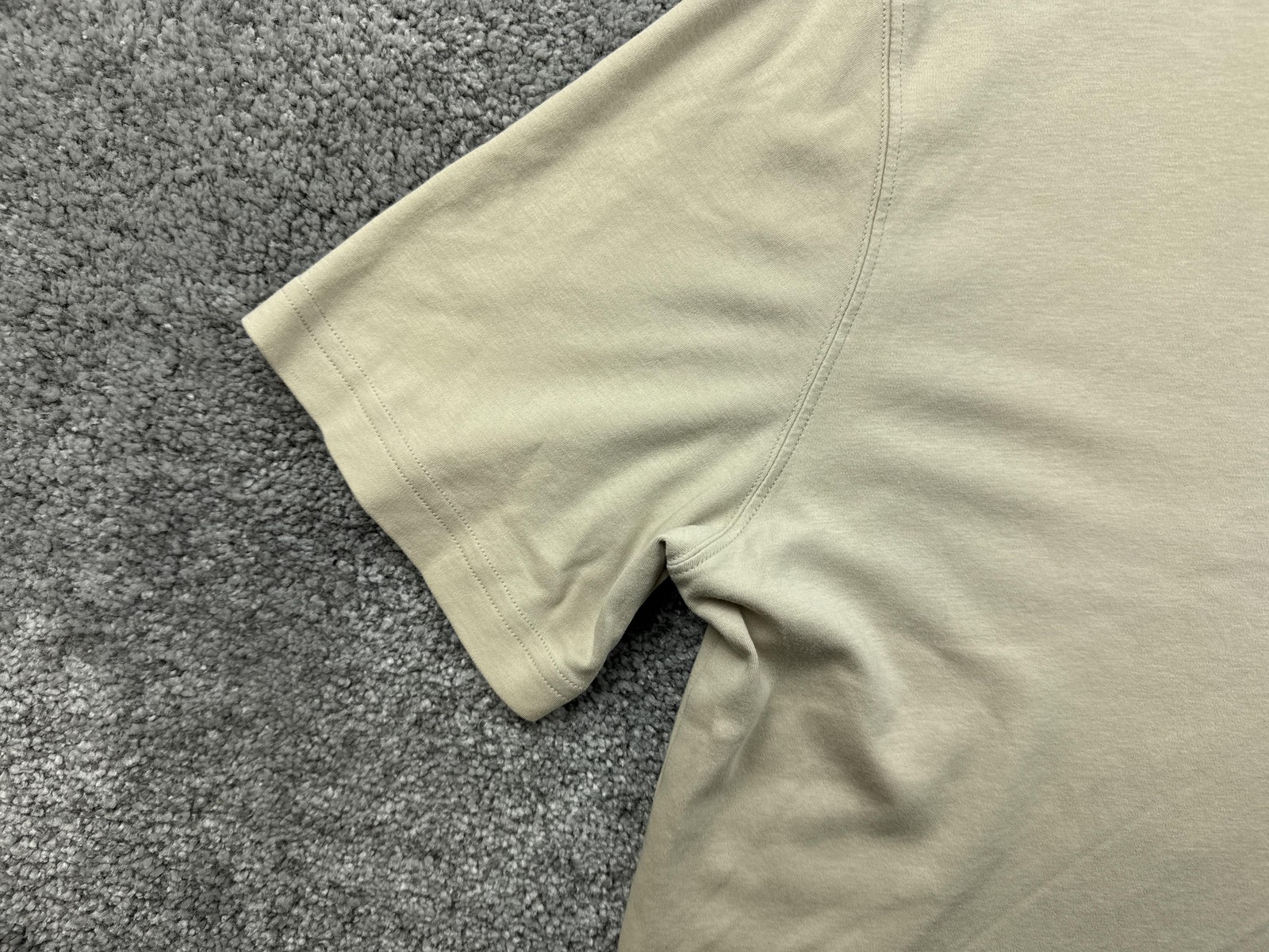 Kirkland Signature Shirt Mens 2XL Beige Pima Cotton Crew Neck Tagless Basic gallery