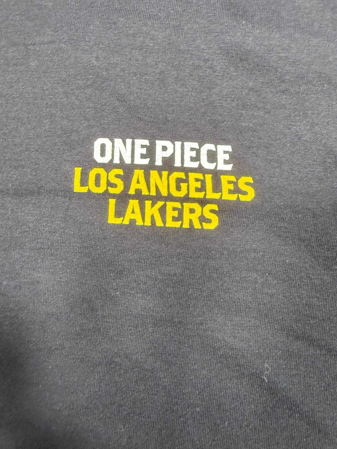 One Piece x Los Angeles Lakers Luffy Graphic T-Shirt Black gallery