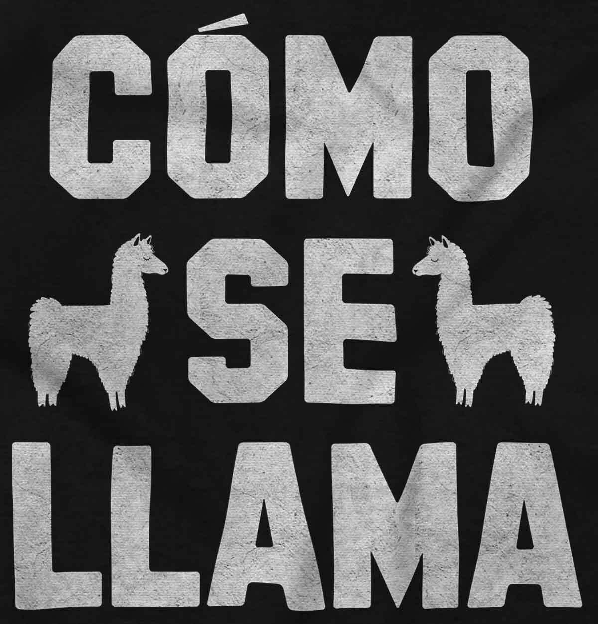 Como Se Llama Alpaca Spanish Animal Funny Womens or Mens Crewneck T Shirt Tee gallery