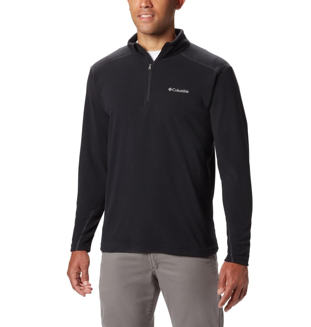 Columbia Mens Klamath Range II Half Zip Fleece Jacket, Black, 3X gallery