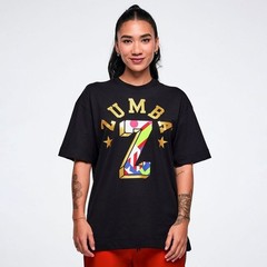 Zumba Worldwide Oversized Crew Neck Top – Black (men’s sizing) ~ XS S M L XL
